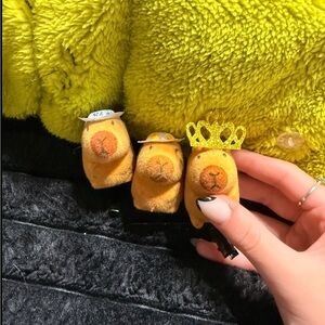 Yellow Plush Finger Puppets Set
